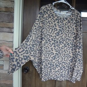 Cheetah print sweater